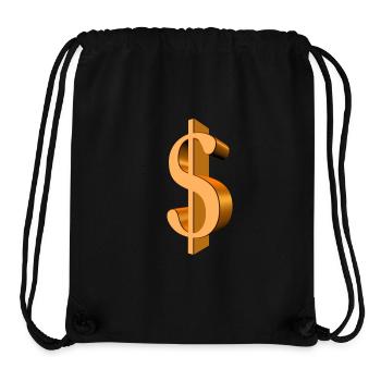 Dollar - Sac à cordon recyclé Stanley/Stella - noir - Devant
