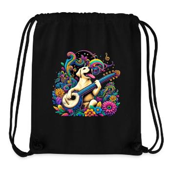 Labrador String Magic - Stanley/Stella Recycled Gym Bag - black - Front