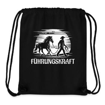 Führungskraft Pferd Reiten Geschenkidee Lustig - Stanley/Stella recycelter Gym Bag - Schwarz - Vorne