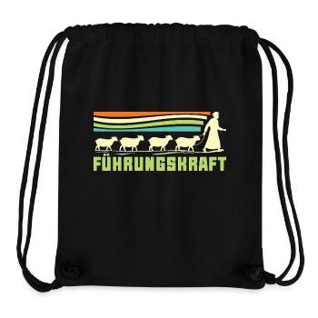 Führungskraft Schafe Hirte Geschenkidee Humor - Stanley/Stella recycelter Gym Bag - Schwarz - Vorne