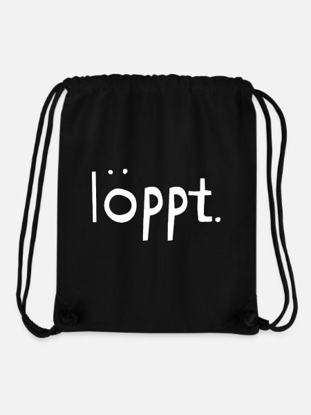 Loeppt-weiss - Stanley/Stella recycelter Gym Bag - Schwarz