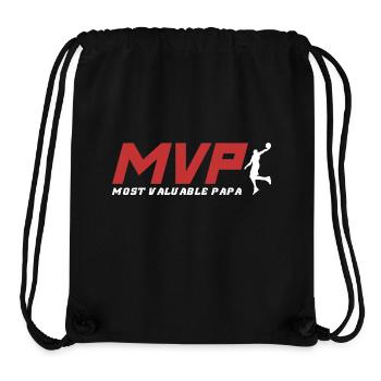 Most Valuable Papa Basketball Gift Idea - Stanley/Stella Recycled Gym Bag - black - Front