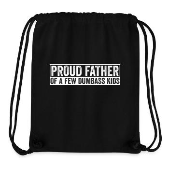 Papa Vater Proud Father Of A Few Dumbass Kids - Stanley/Stella Recycled Gym Bag - black - Front