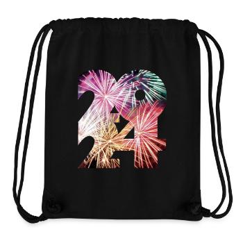 New Year's Eve / 2024 / New Year / Birth / Fireworks - Stanley/Stella Recycled Gym Bag - black - Front