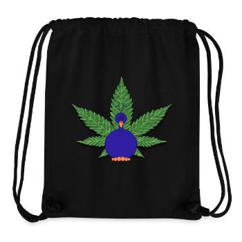 Peacock Canna à - Sac à cordon recyclé Stanley/Stella - noir - Devant