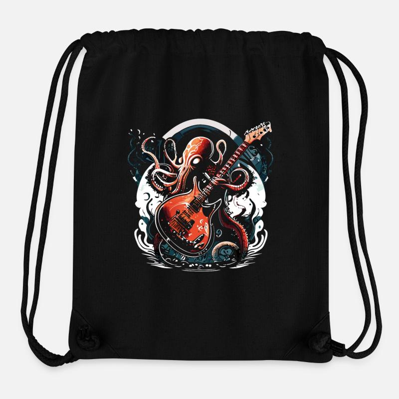 Oktopuss Rocker - Stanley/Stella recycelter Gym Bag - Schwarz