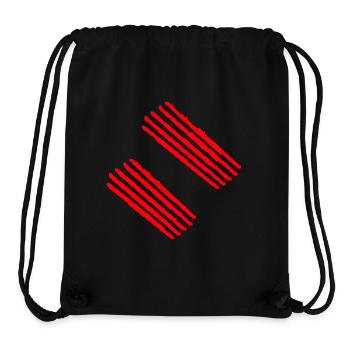 Gruselige Kratzer Halloween Design - Stanley/Stella recycelter Gym Bag - Schwarz - Vorne