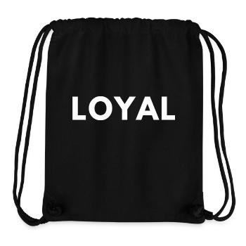 Loyauté loyale - Sac à cordon recyclé Stanley/Stella - noir - Devant