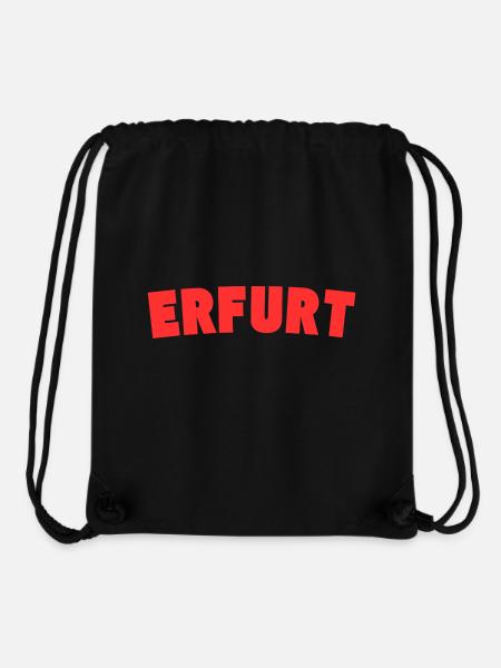 Erfurt - Stanley/Stella recycelter Gym Bag - Schwarz