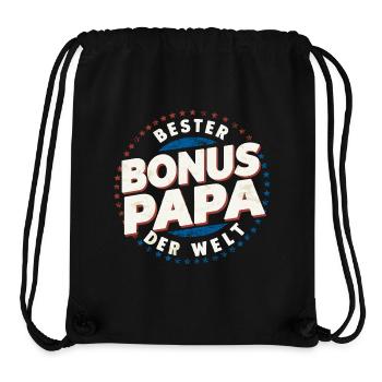 Bonus Papa Retro - Stanley/Stella recycelter Gym Bag - Schwarz - Vorne