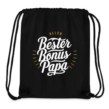 Bester Bonus Papa - Stanley/Stella recycelter Gym Bag - Schwarz - Vorne