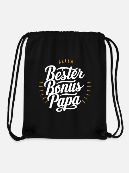 Bester Bonus Papa - Stanley/Stella recycelter Gym Bag - Schwarz
