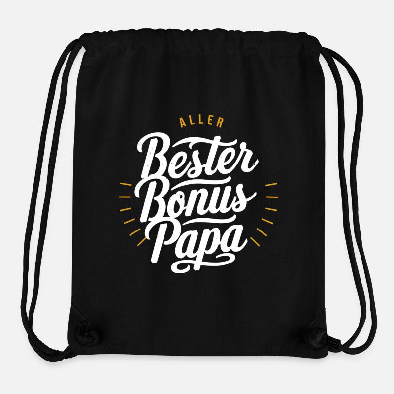 Bester Bonus Papa - Stanley/Stella recycelter Gym Bag - Schwarz