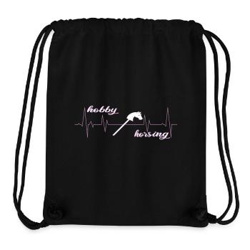 Hobby Horsing Heartbeat Hobby Horse - Sac à cordon recyclé Stanley/Stella - noir - Devant