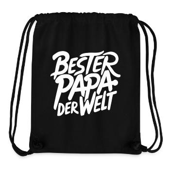 Bester Papa der Welt - Stanley/Stella recycelter Gym Bag - Schwarz - Vorne