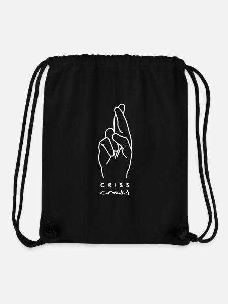 criss cross - Stanley/Stella recycelter Gym Bag - Schwarz