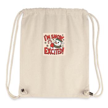 I'M SNOW EXCITED! - Stanley/Stella Recycled Gym Bag - natural - Front