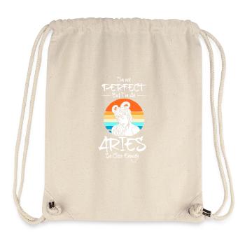 Sternzeichen Widder - Stanley/Stella recycelter Gym Bag - Naturweiß - Vorne