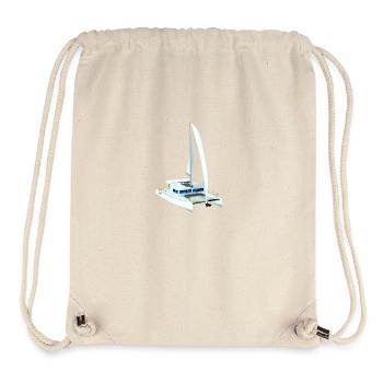 Katamaran 3D - Stanley/Stella recycelter Gym Bag - Naturweiß - Vorne