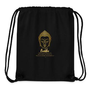 Buddha Gold mit Zitat - Stanley/Stella recycelter Gym Bag - Schwarz - Vorne
