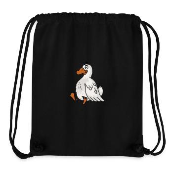 Ente Gans Geflügel Pute Truthahn Küken Hühner Huhn - Stanley/Stella recycelter Gym Bag - Schwarz - Vorne