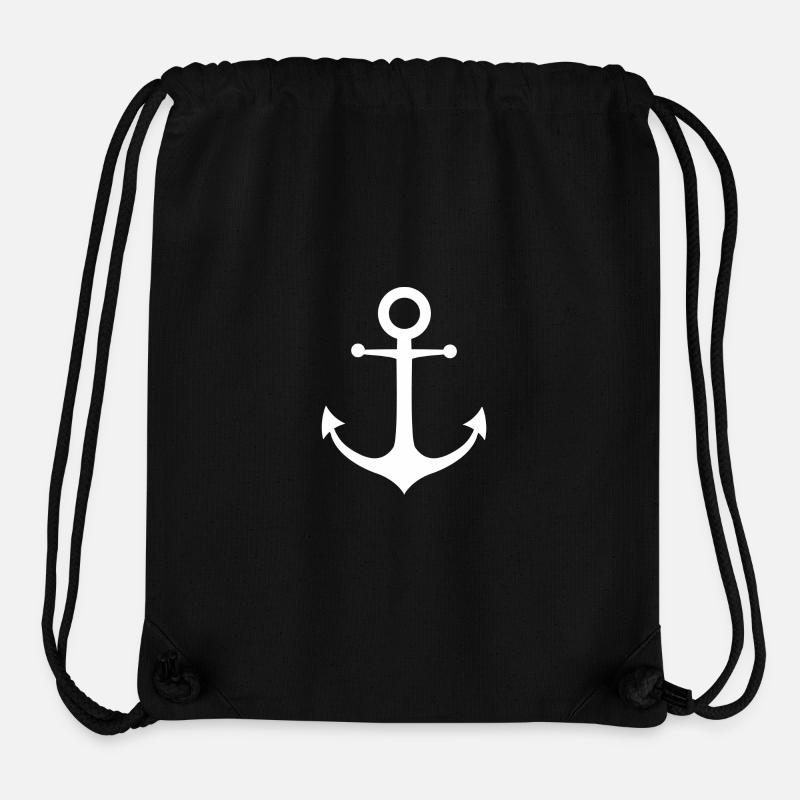 ANKER weiß - Stanley/Stella recycelter Gym Bag - Schwarz