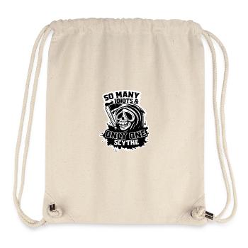 Grim Reaper So Many Idiots One Scythe - Stanley/Stella Recycled Gym Bag - natural - Front
