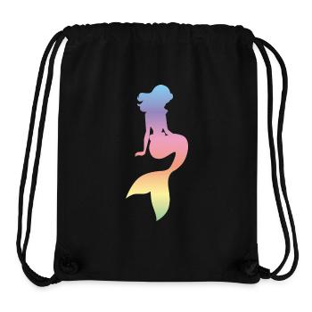 Sirène - Sac à cordon recyclé Stanley/Stella - noir - Devant