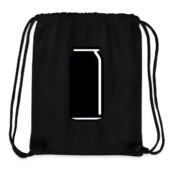 eine Dose Getränk - Stanley/Stella recycelter Gym Bag - Schwarz - Vorne