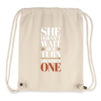 She Leads Quietly But Powerfully Women's Equality - Stanley/Stella Recycled Gym Bag - natural - Front