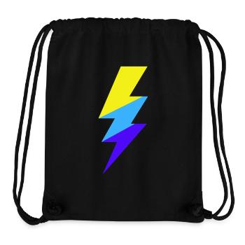 TriColor Neon Beam - Stanley/Stella Recycled Gym Bag - black - Front