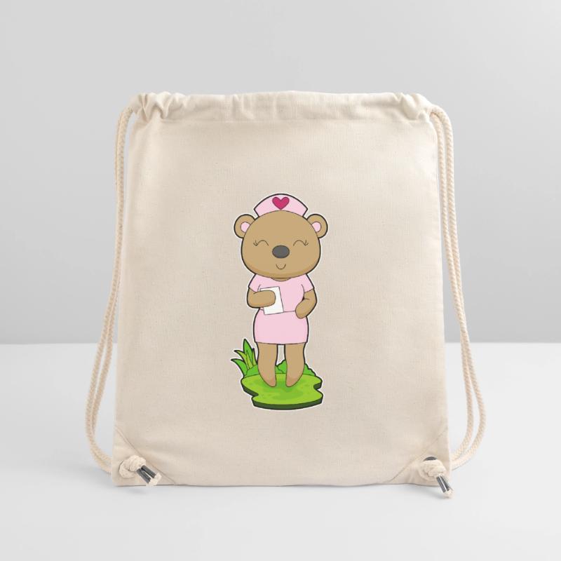 Bear Nurse Sticky Note Stanley/Stella Recycled Gym Bag