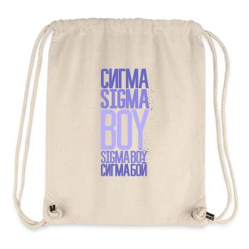 Sigma Boy - Viral song & TikTok trend inspired - Stanley/Stella Recycled Gym Bag - natural - Front