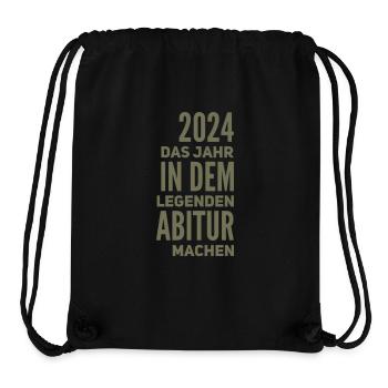 ABI Abitur - Stanley/Stella recycelter Gym Bag - Schwarz - Vorne