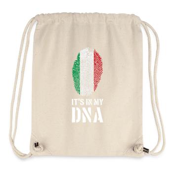 Italy T-Shirt Geschenk Idee Geburtstag DNA Italien - Stanley/Stella recycelter Gym Bag - Naturweiß - Vorne