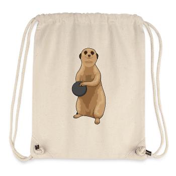 Suricate Boule de bowling - Sac à cordon recyclé Stanley/Stella - blanc naturel - Devant
