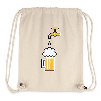 Robinet de chope à bière (Chope à bière Chope à bière / 3C) - Sac à cordon recyclé Stanley/Stella - blanc naturel - Devant