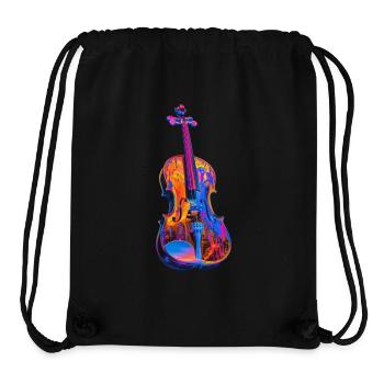 Violine - Stanley/Stella recycelter Gym Bag - Schwarz - Vorne