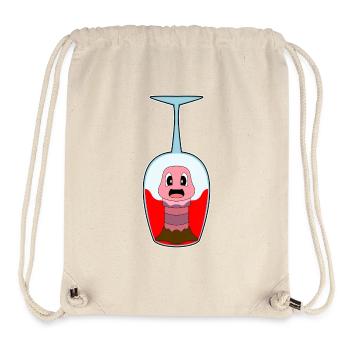 Wurm Rotwein - Stanley/Stella recycelter Gym Bag - Naturweiß - Vorne