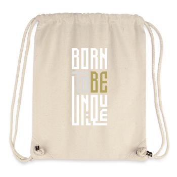 Born To Be Unique - Stanley/Stella Recycled Gym Bag - natural - Front