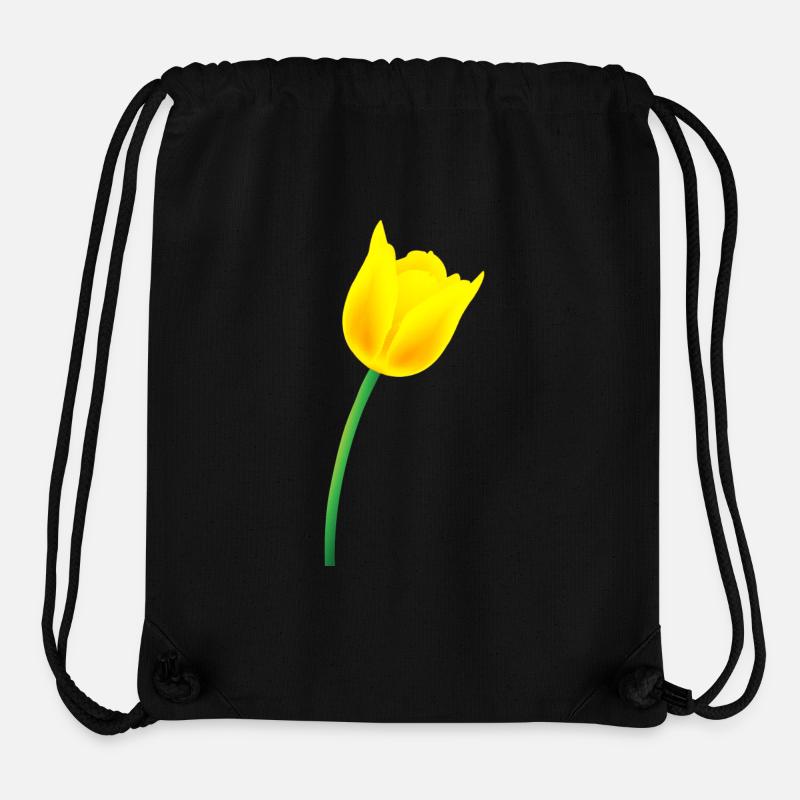 Gelbe Tulpe - Stanley/Stella recycelter Gym Bag - Schwarz