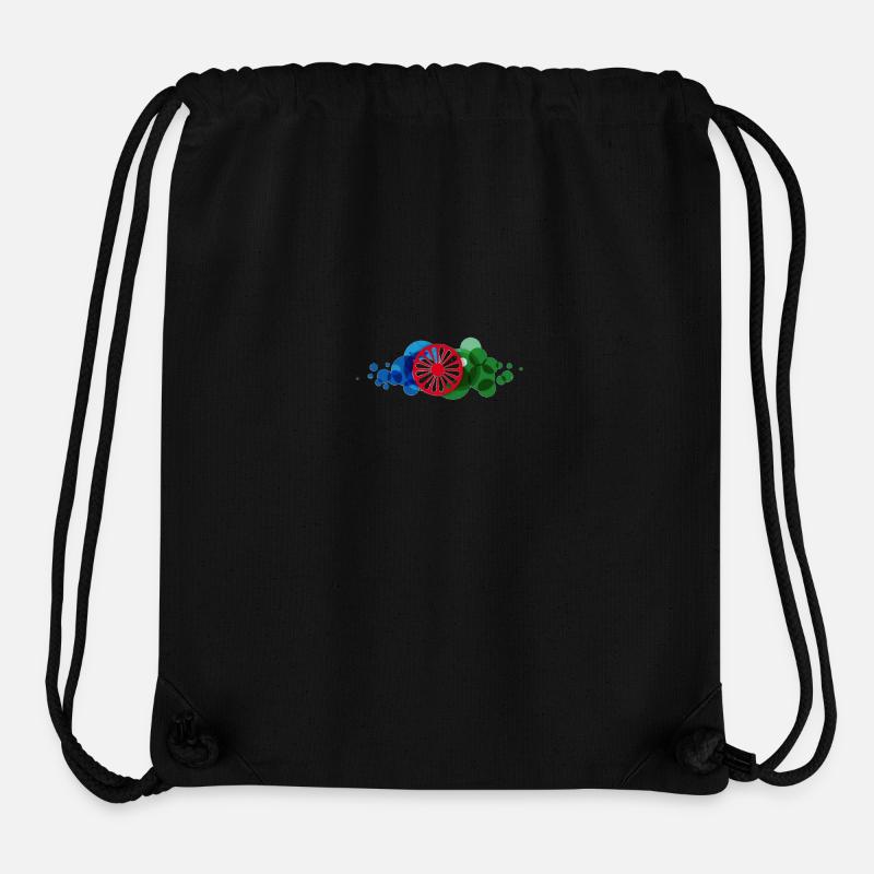 WheelsRomaSintiCoprightLennylindell2 - Stanley/Stella Recycled Gym Bag - black