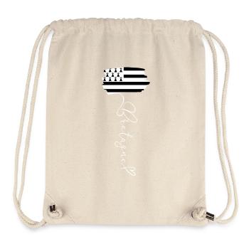 Farben der bretonischen Flagge Brittany Pride Emblem - Stanley/Stella recycelter Gym Bag - Naturweiß - Vorne