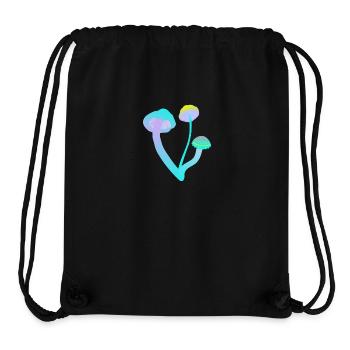 Three little mushrooms - Stanley/Stella recycelter Gym Bag - Schwarz - Vorne