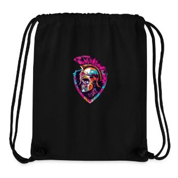 Spartaner Totenkopf Gladiator - Stanley/Stella recycelter Gym Bag - Schwarz - Vorne