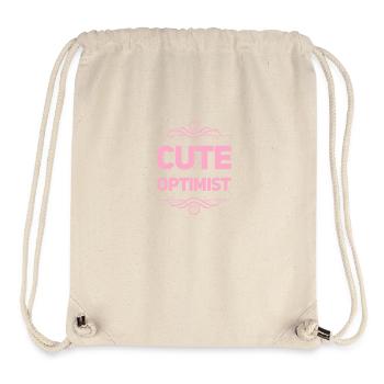 Cute Optimist - Stanley/Stella Recycled Gym Bag - natural - Front