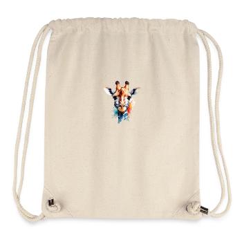 Giraffe Bunt Cool Niedlich Animiert - Stanley/Stella recycelter Gym Bag - Naturweiß - Vorne