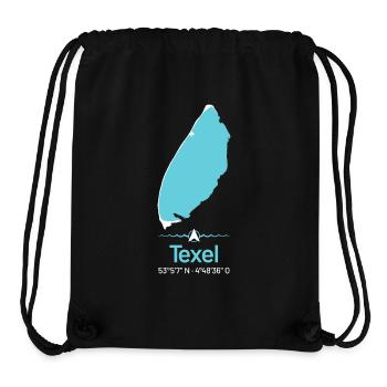 Texel | Design-Landkarte - Stanley/Stella recycelter Gym Bag - Schwarz - Vorne