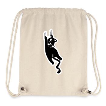 Scratching Cat - Stanley/Stella Recycled Gym Bag - natural - Front
