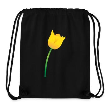 Gelbe Tulpe - Stanley/Stella recycelter Gym Bag - Schwarz - Vorne